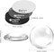 72 Pieces Craft Magnets Glass Ceramic Ferrite Magnet with Adhesive Backing and Transparent Clear Glass Cabochons for DIY Craft Fridge Refrigerator Magnets Pendants(Round,1 Inch)